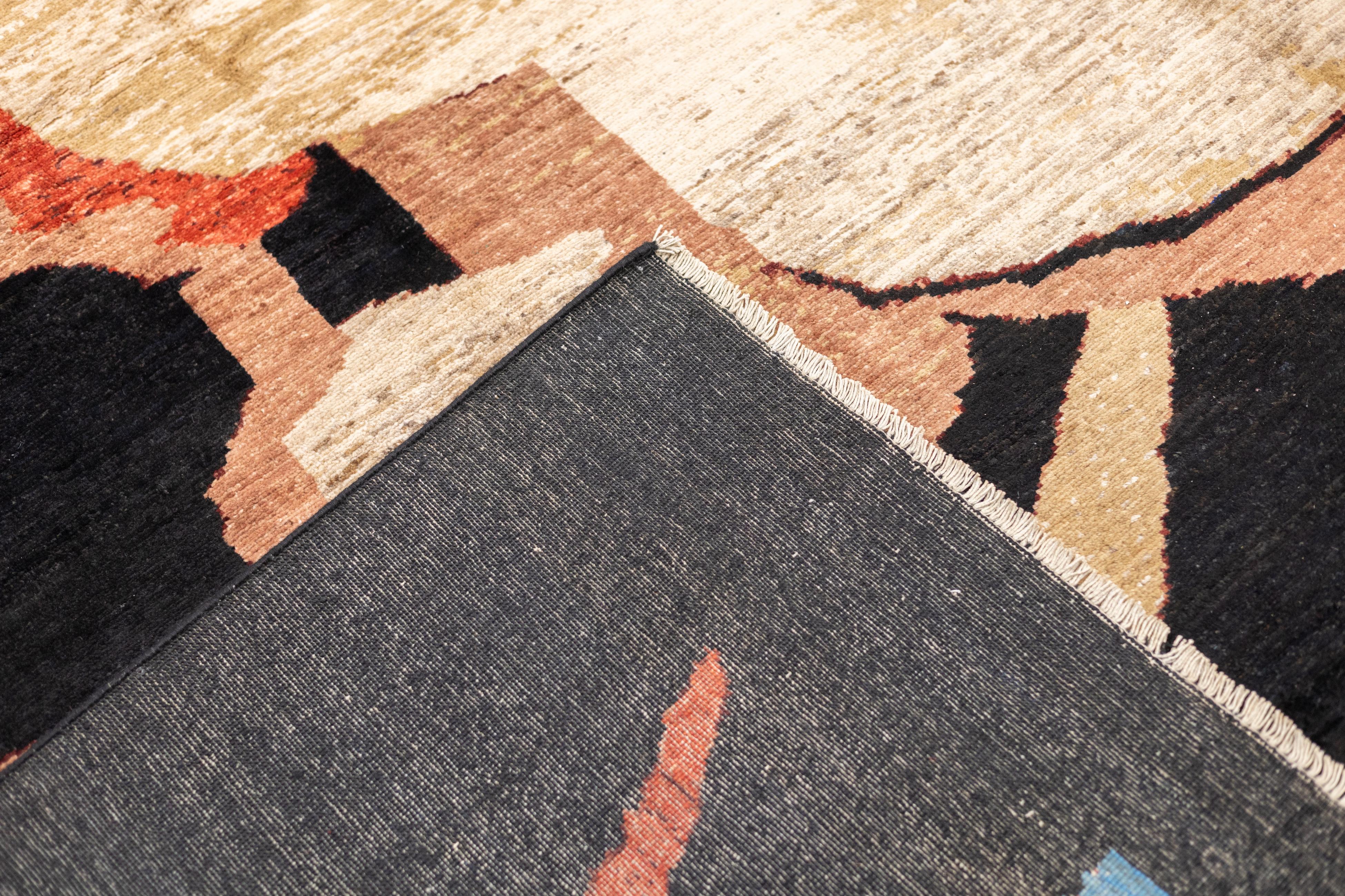 Tappeto Fine Contemporary in lana 8'3'' x 9'9'' in vendita 4