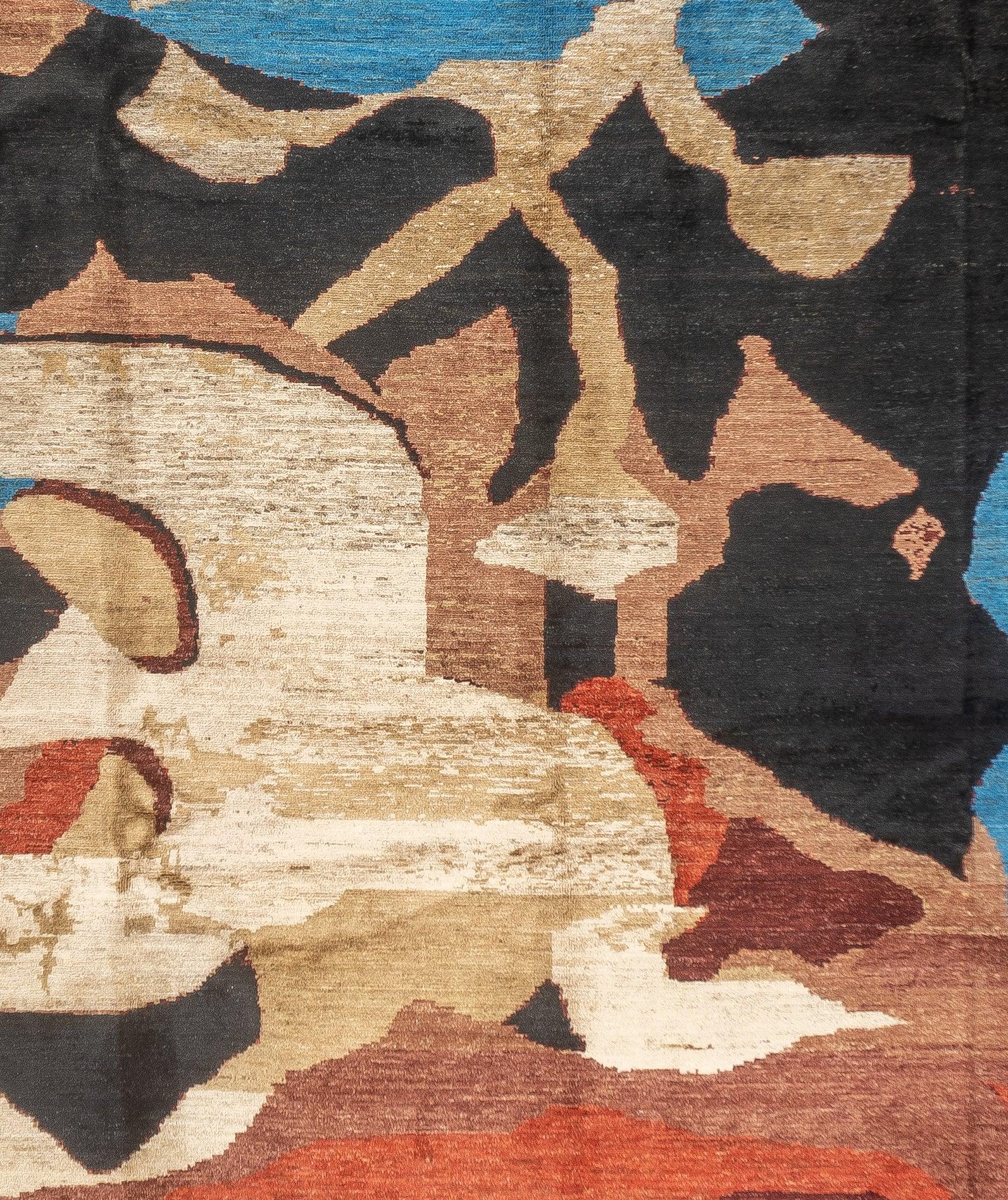 Turco Tappeto Fine Contemporary in lana 8'3'' x 9'9'' in vendita