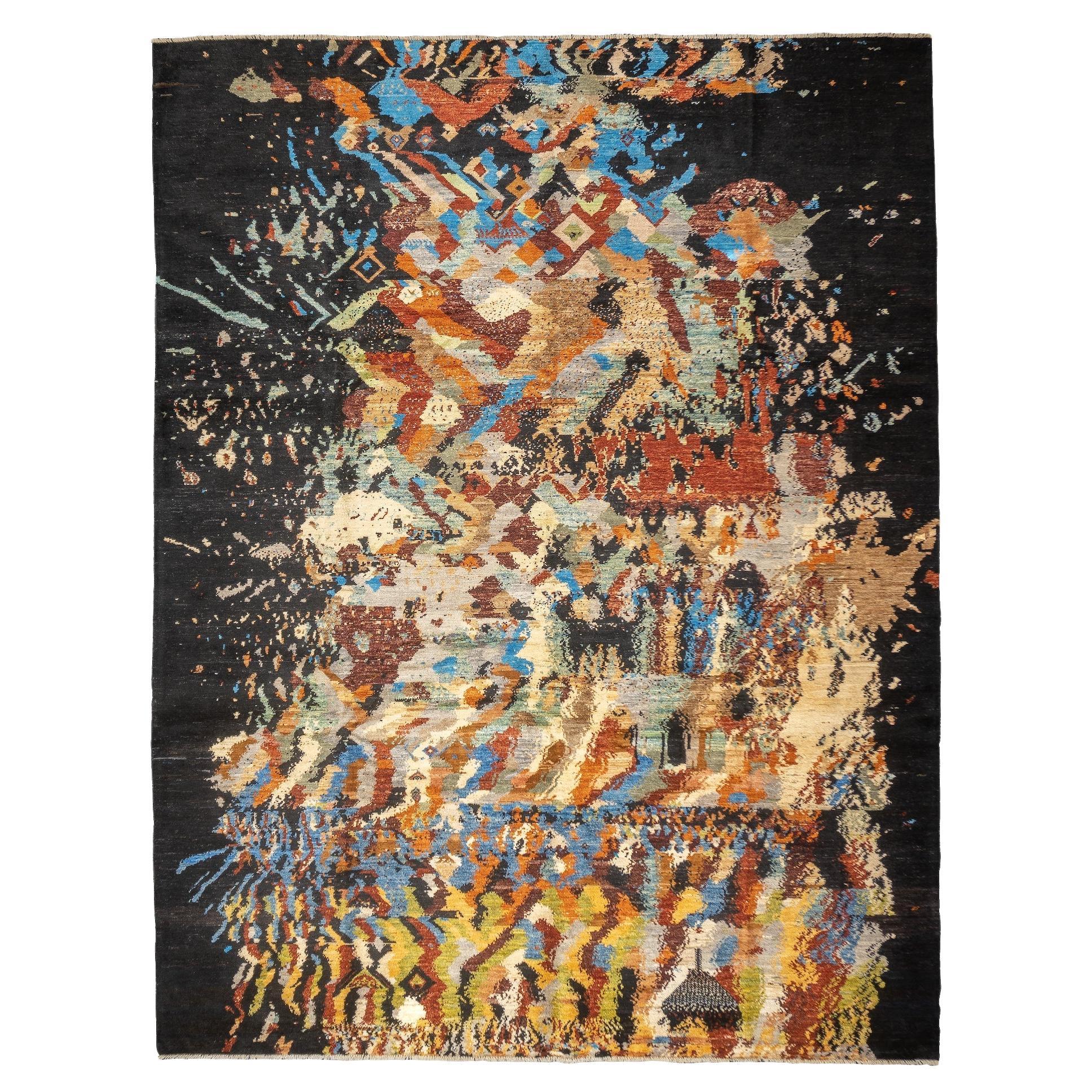 Fine Contemporary Wool Rug 8'6" x 11'1"