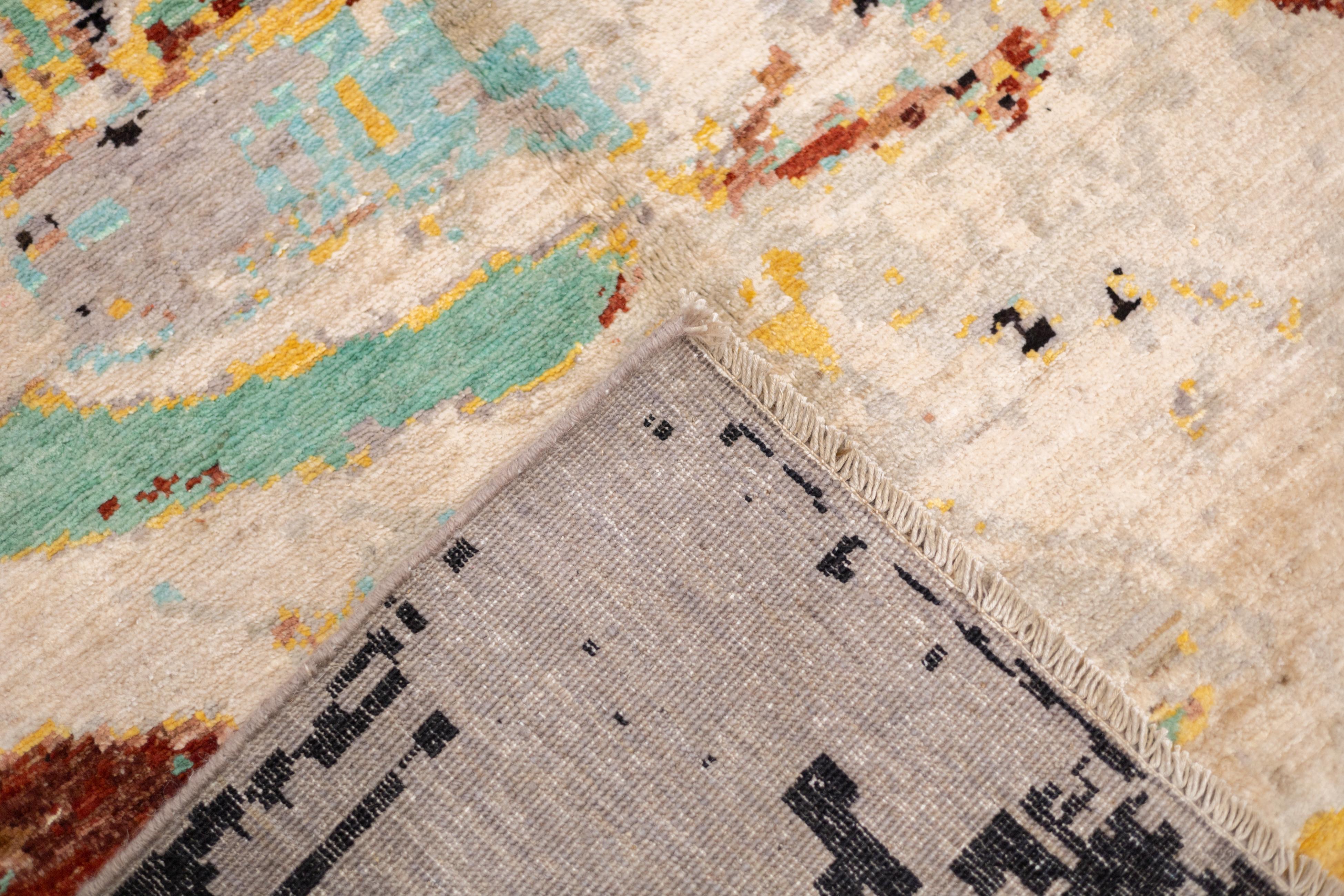 Tappeto Fine Contemporary in Lana 8'6'' x 11'5'' in vendita 7