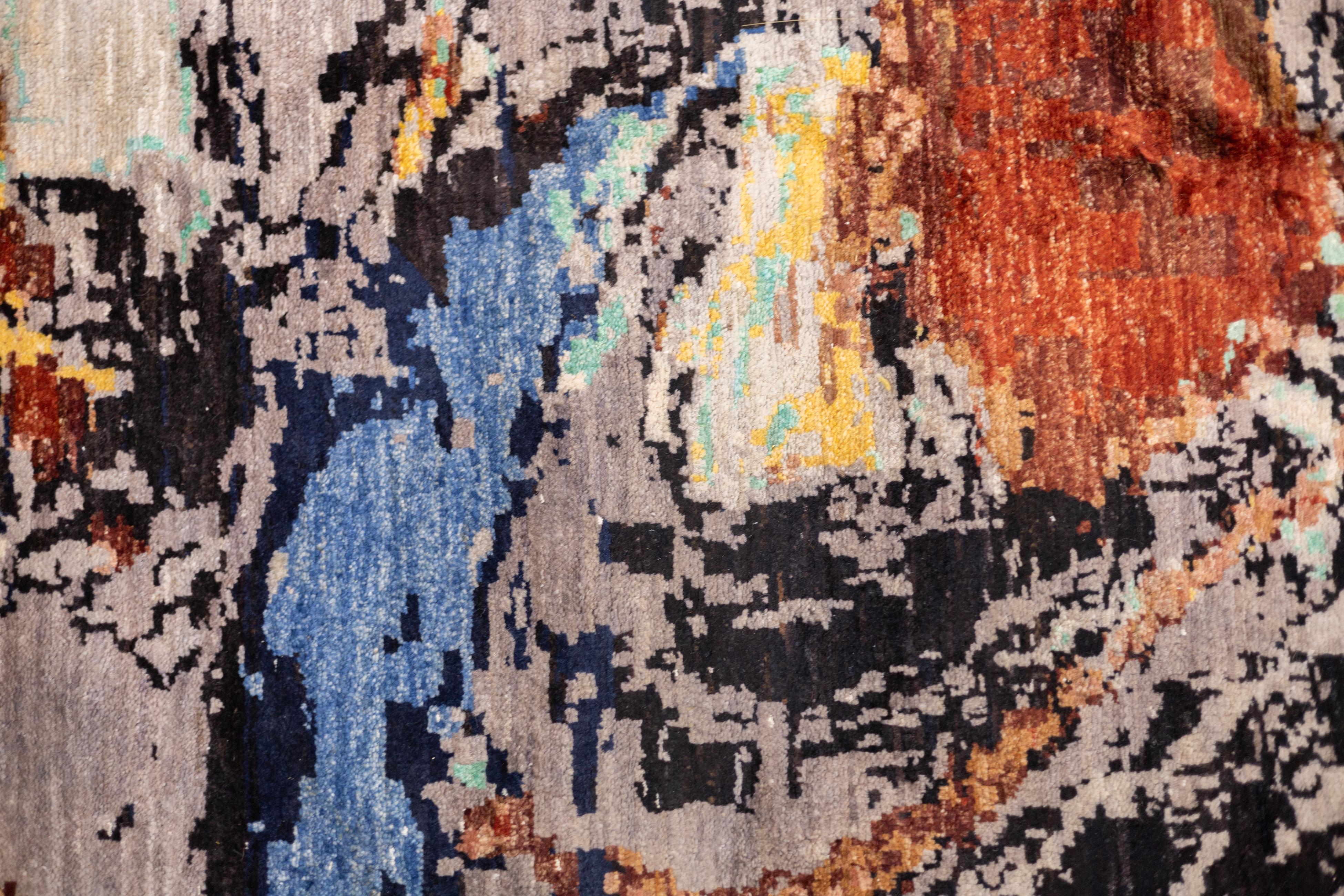 Tappeto Fine Contemporary in Lana 8'6'' x 11'5'' in vendita 3