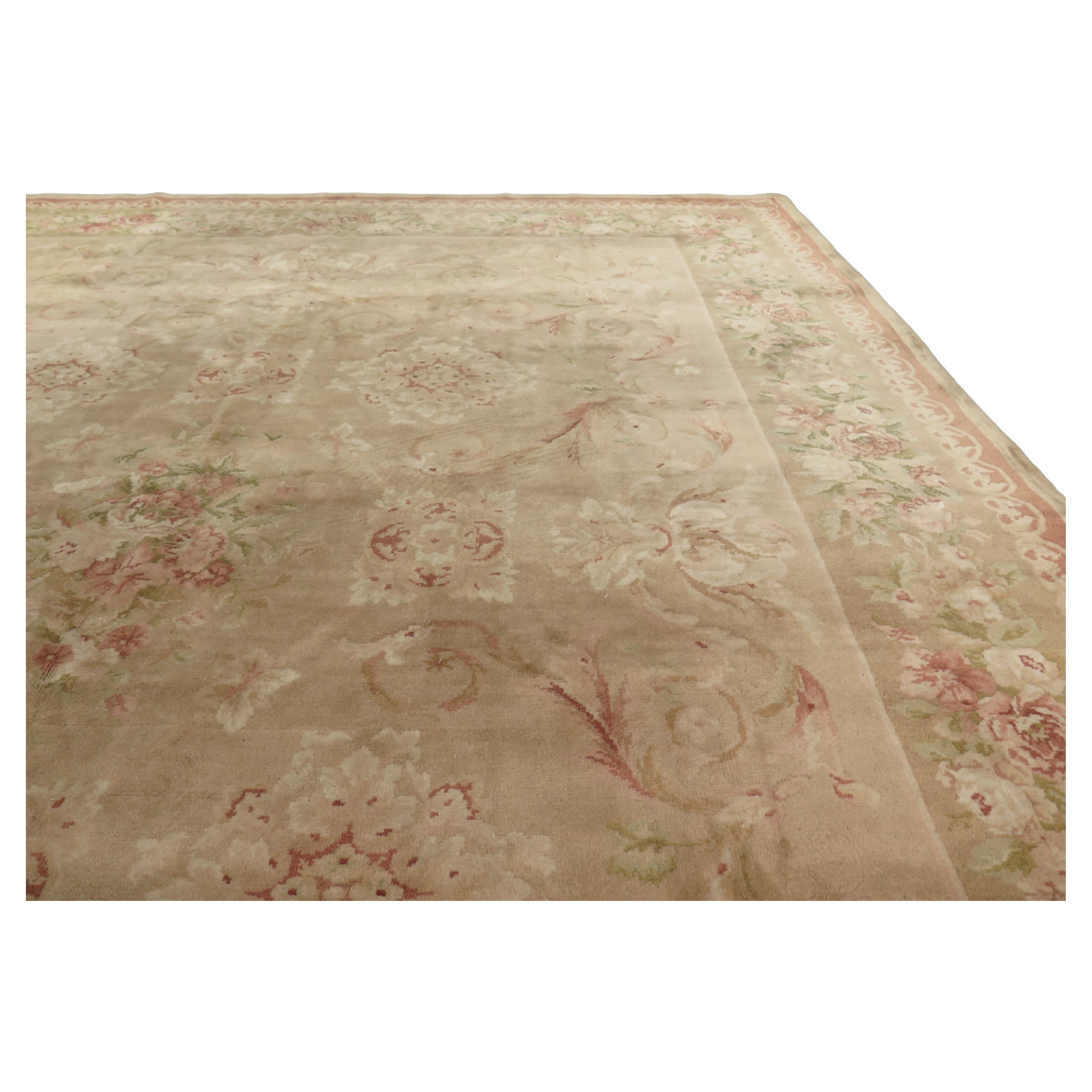 Fine Continental Savonnerie Carpet For Sale