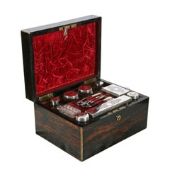 Antique Fine Coromandel Jewelry and Dressing Box