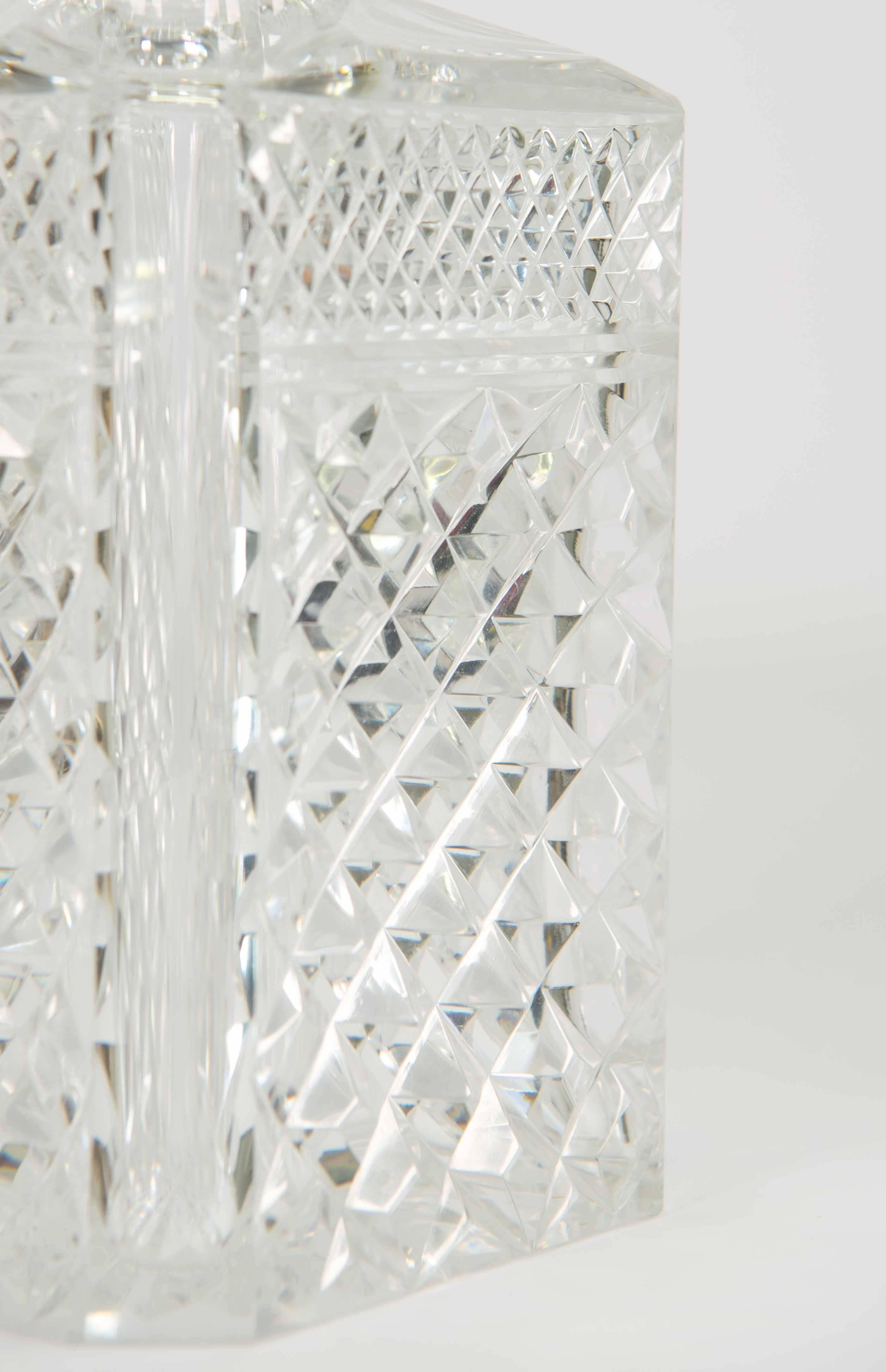 Fine cut crystal decanter. 
 