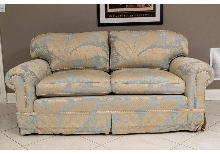 Fine Custom Loveseat, Pair For Sale at 1stDibs