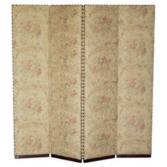 FiNE CUSTOM MADE GEORGE SMITH CHELSEA HARDWOOD & FLORAL UPHOLSTERED ROOM DIVIDER