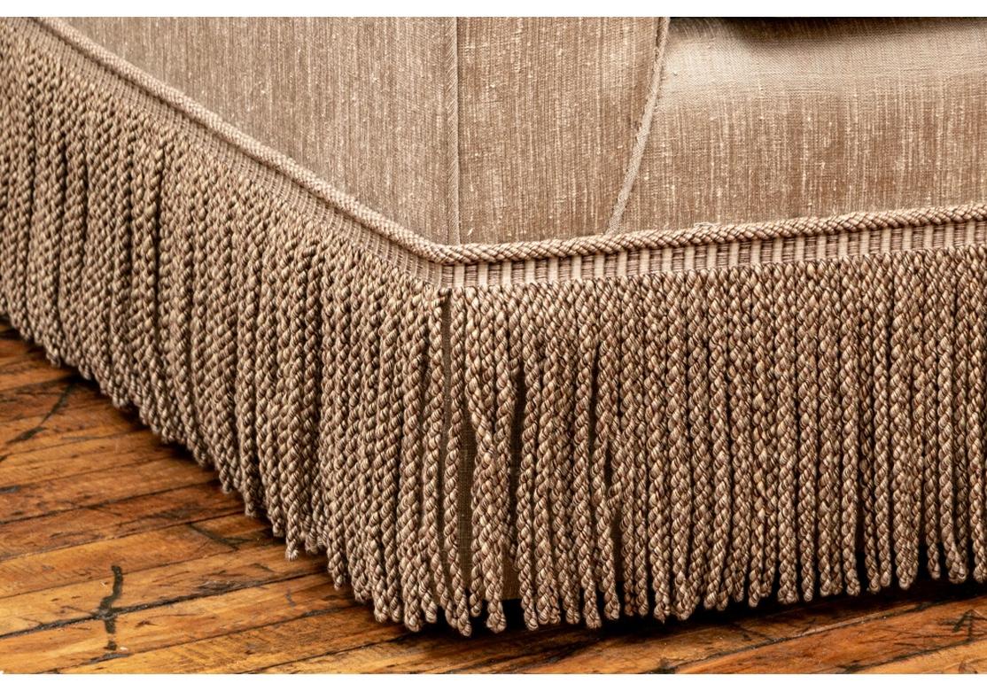 Fabric Fine Custom Sofa by Mason- Art NY in Hollywood Regency Style
