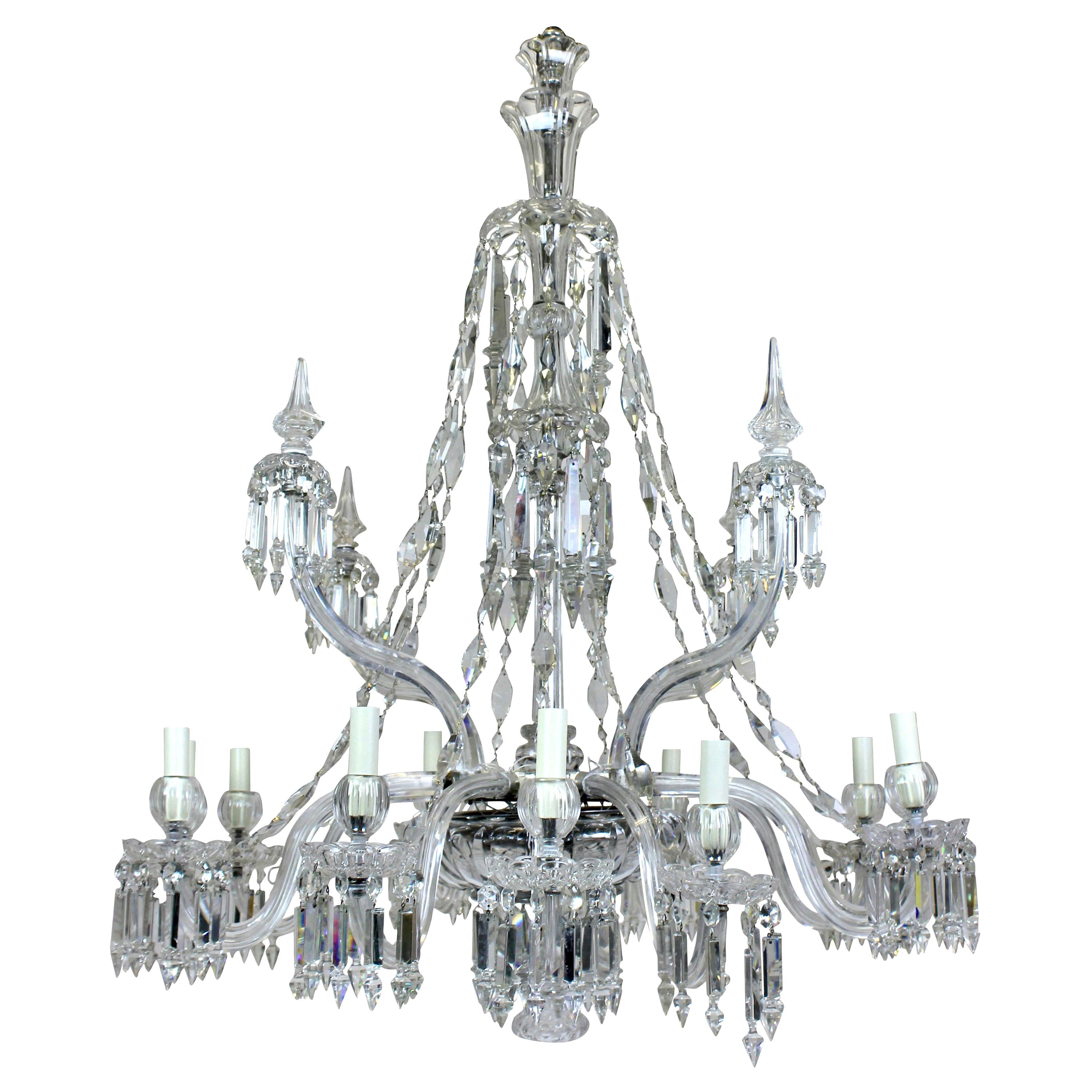 Fine Cut-Glass Chandelier by F & C Osler