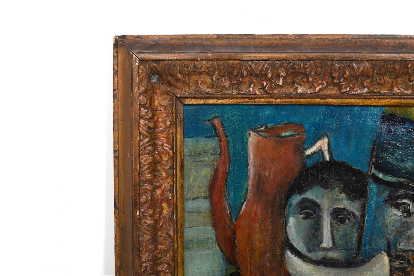 Mid-20th Century Fine Danish Expressive / Abstract Oilpainting 1930s For Sale