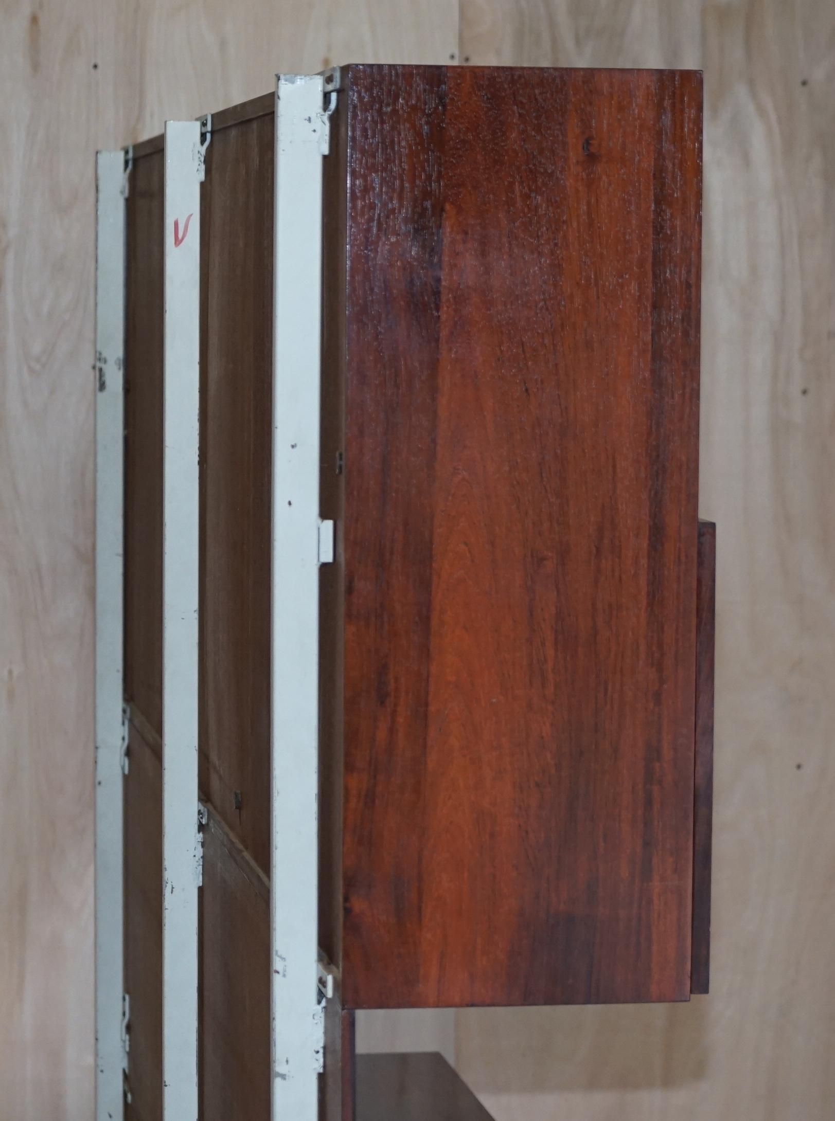Fine Danish Hardwood Mid-Century Modern 1960's Bookcase Bar Sideboard For Sale 12
