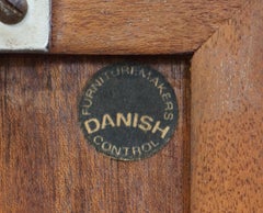 Fine Danish Hardwood Mid-Century Modern 1960's Bookcase Bar Sideboard
