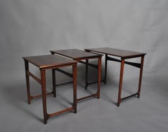 Fine Danish Midcentury Nesting Tables, BC Mobler
