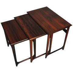 Fine Danish Midcentury Nesting Tables, BC Mobler