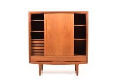 Fine Danish Teak Highboard by Gunni Omann for ACO