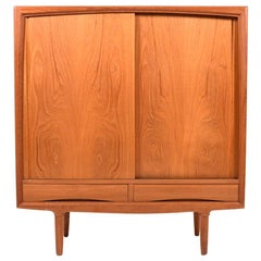 Fine Danish Teak Highboard by Gunni Omann for ACO