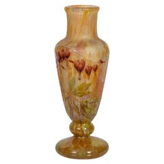 Fine Daum Nancy Cameo and Enamel Glass Vase