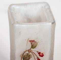 Fine Daum Nancy Cameo and Enamel Glass Vase, France, circa 1910