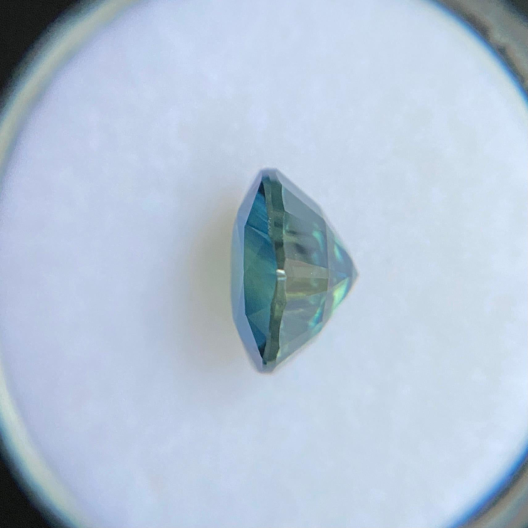 Women's or Men's Fine Deep Blue Australian Sapphire 2.31ct Heart Cut Rare Loose Gem For Sale