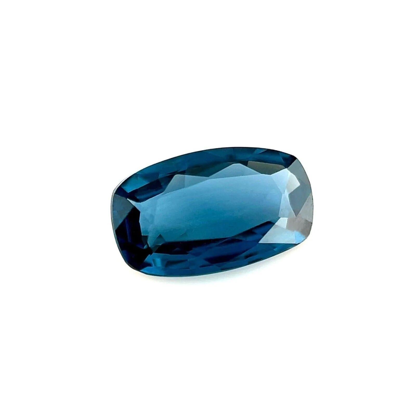 Fine Deep Blue Natural Spinel 1.04ct Cushion Cut 8.4x4mm Loose Rare Gem

Natural Vivid Blue Spinel Gemstone.
Beautiful natural 1.04 Carat spinel with a vivid blue colour and excellent clarity.
Very clean stone, also has an excellent cushion cut