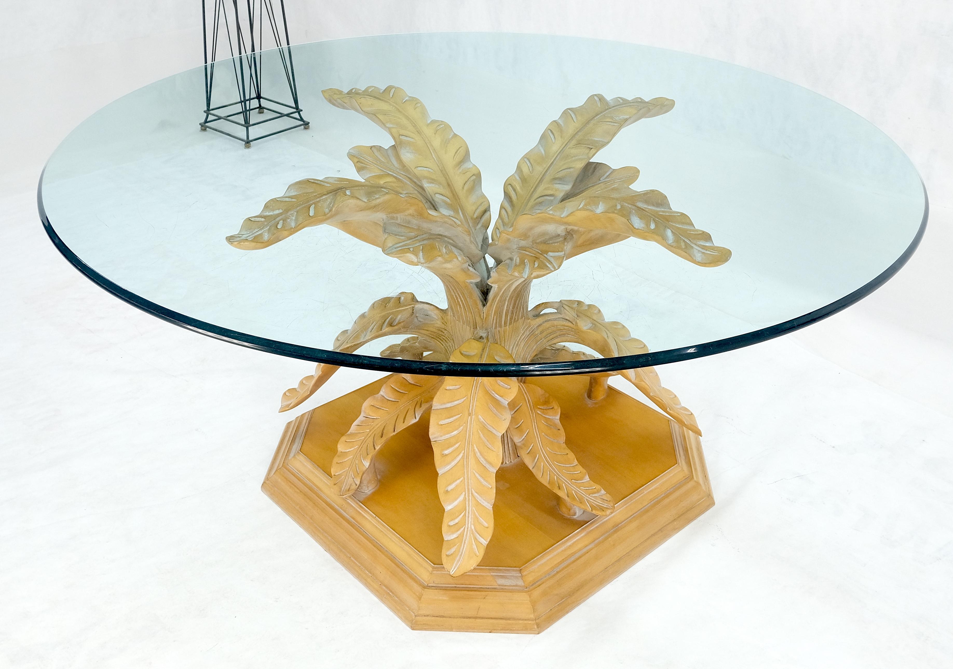 Détails fins Feuilles d'arbre sculptées Base en bois massif  60