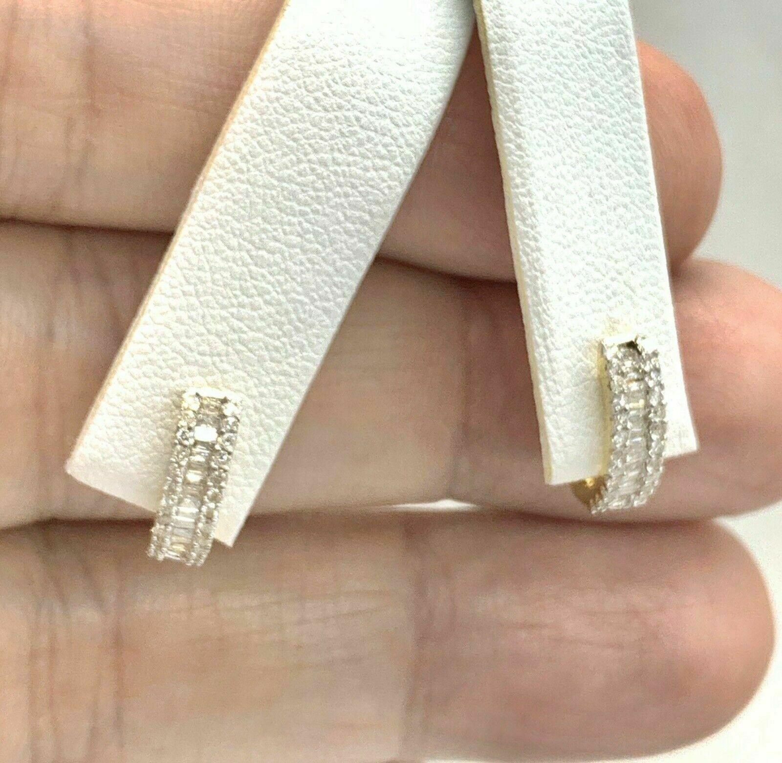 Certificate#201920214 YG

CERTIFIED $1390 FINE DIAMOND LADYS HUGGER 14 KT GOLD EARRINGS

This is a One of a Kind Unique Custom Made Glamorous Piece of Jewelry!!
Nothing says, “I Love ❤️ you” more than Diamonds and Pearls‼️

This fine piece of