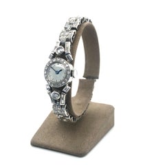 Montre pour femme en platine 950 avec diamants fins