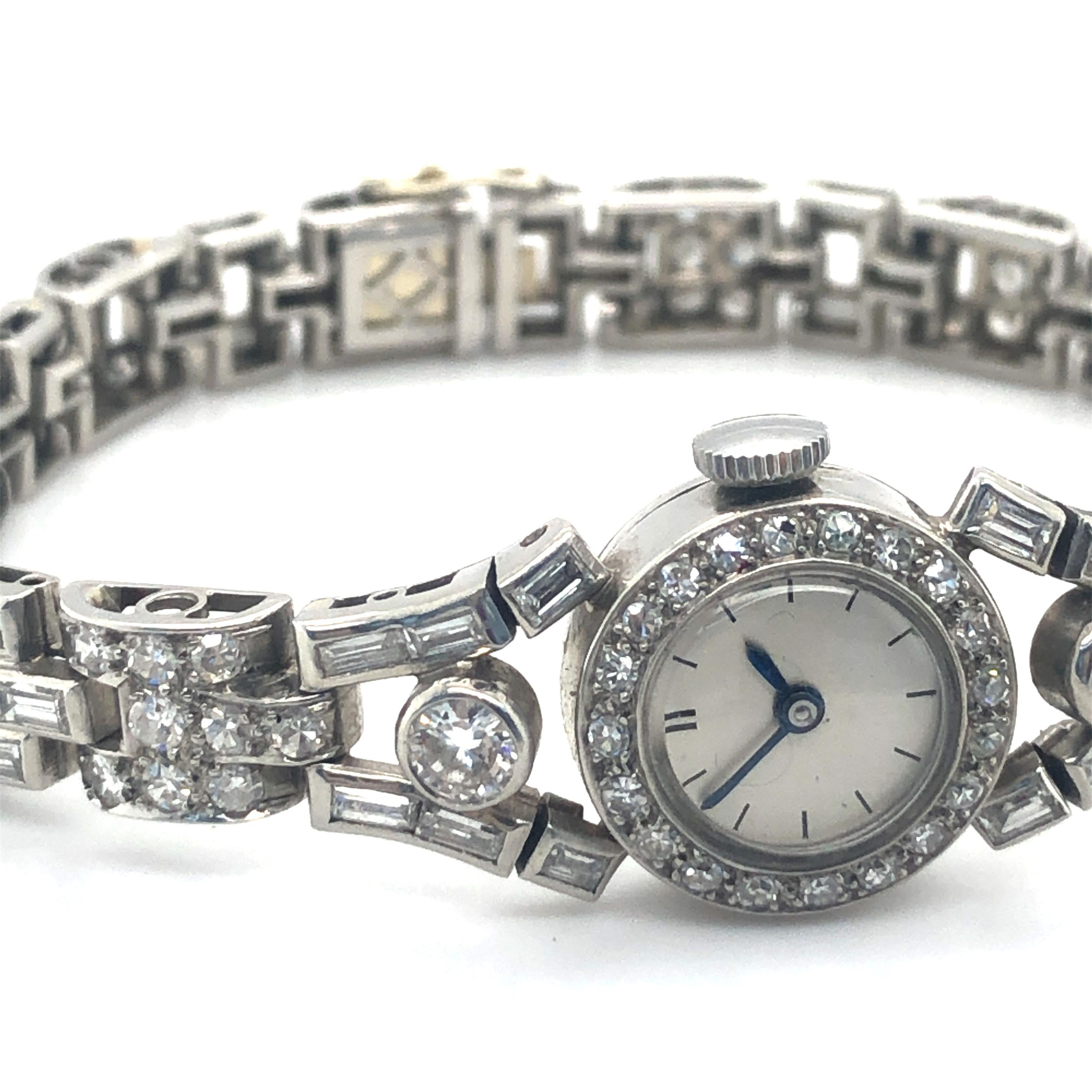 Women's Fine Diamond Ladies Watch in Platinum 950