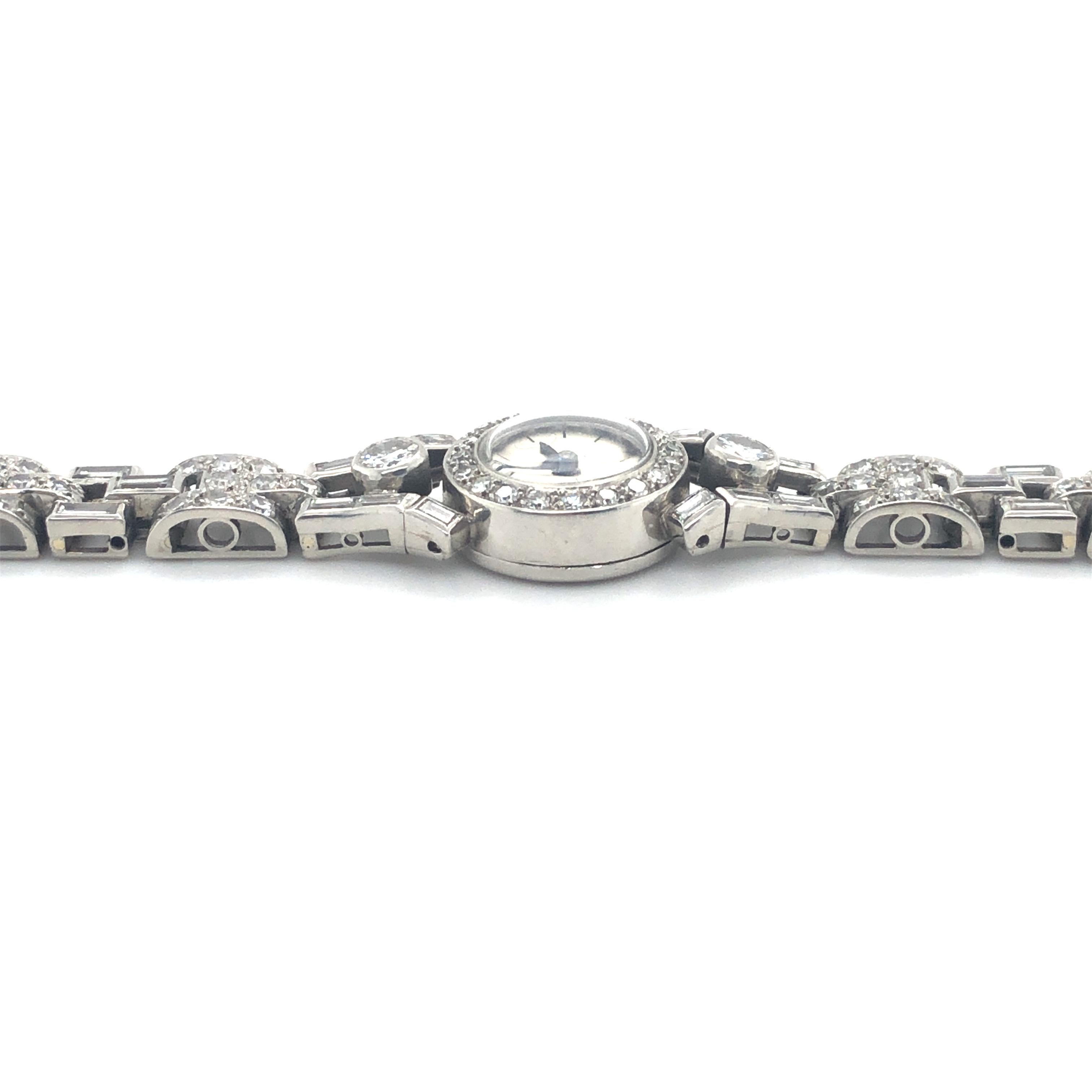 Fine Diamond Ladies Watch in Platinum 950 1