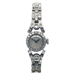 Antique Fine Diamond Ladies Watch in Platinum 950