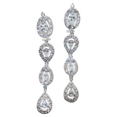 Fine Diamond Pendant style Earrings