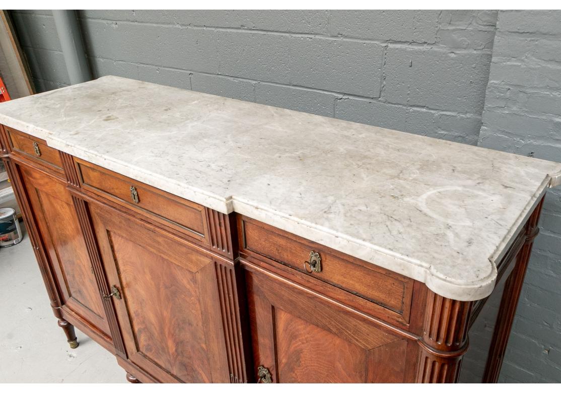 Fine Directoire Style Mahogany Marble Top Sideboard 3
