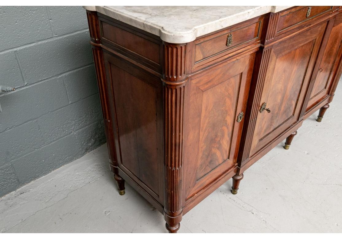 Fine Directoire Style Mahogany Marble Top Sideboard 5