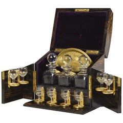 19th Century Coromandel Drinks Box decorated with Gemstones