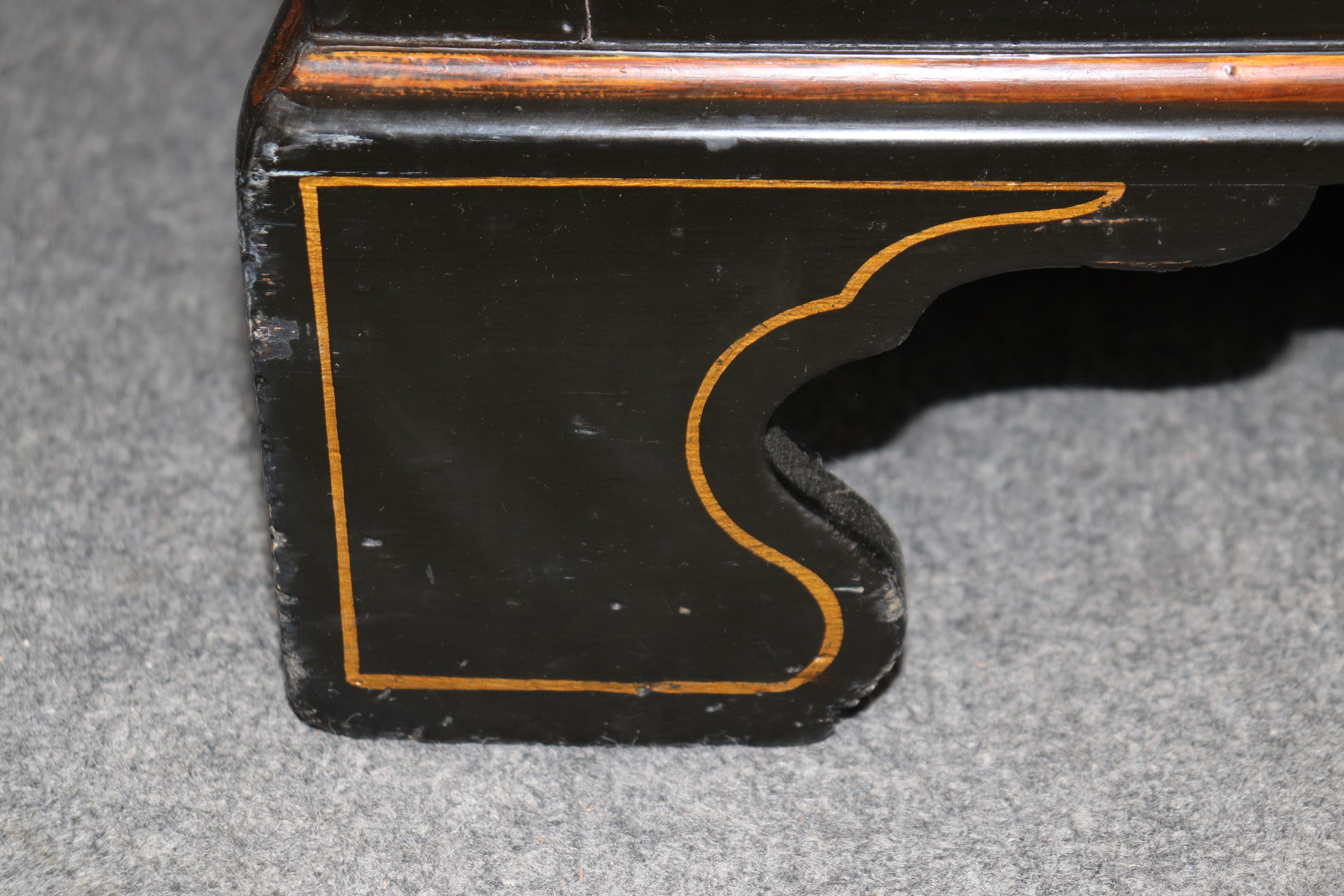 Fine early 1800s Era English Georgian Chinoiserie Paint Decorated Secretary Desk 10