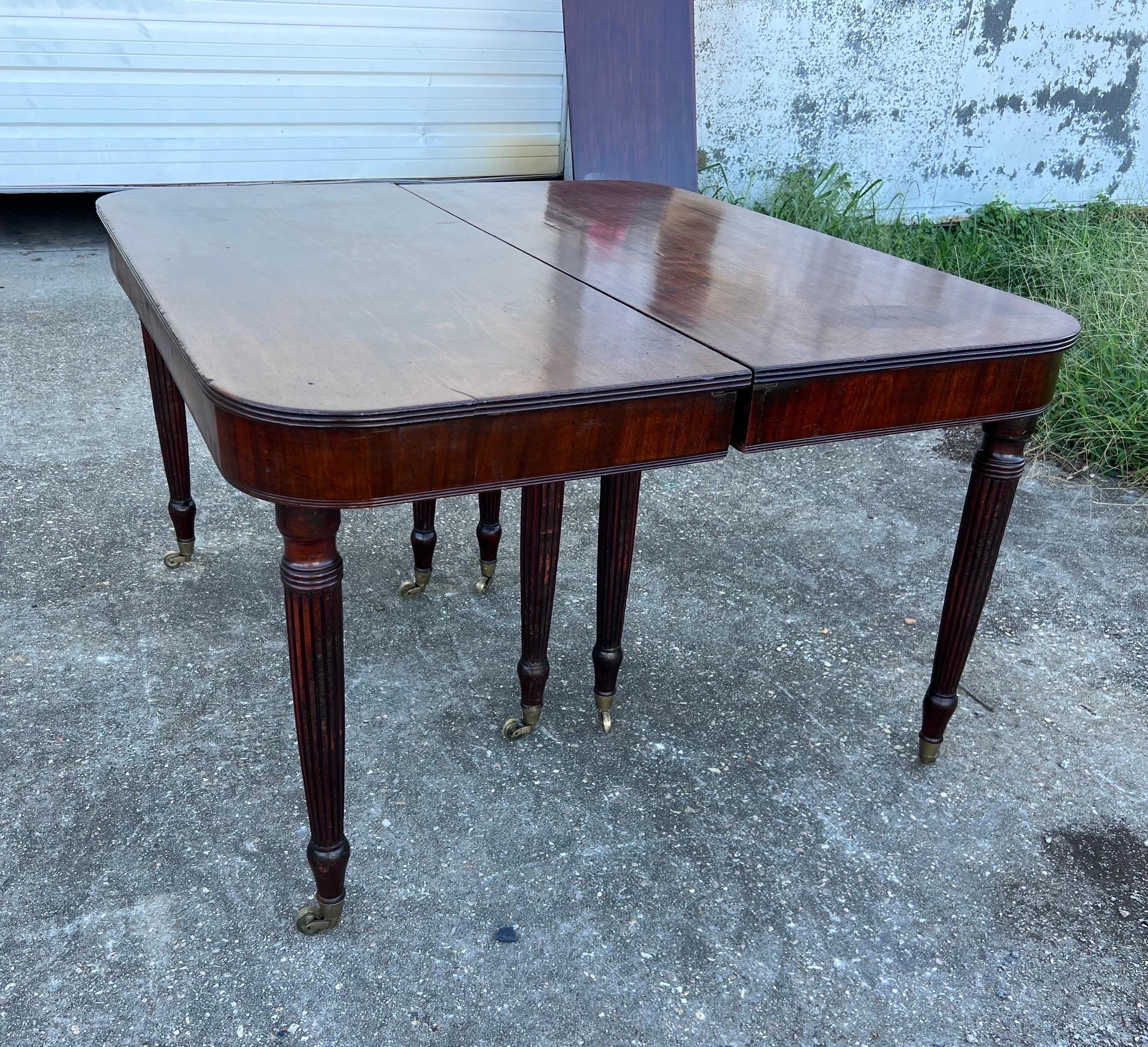 XIXe siècle Table de salle à manger impériale brevetée du début du 19e siècle par Gillows en vente