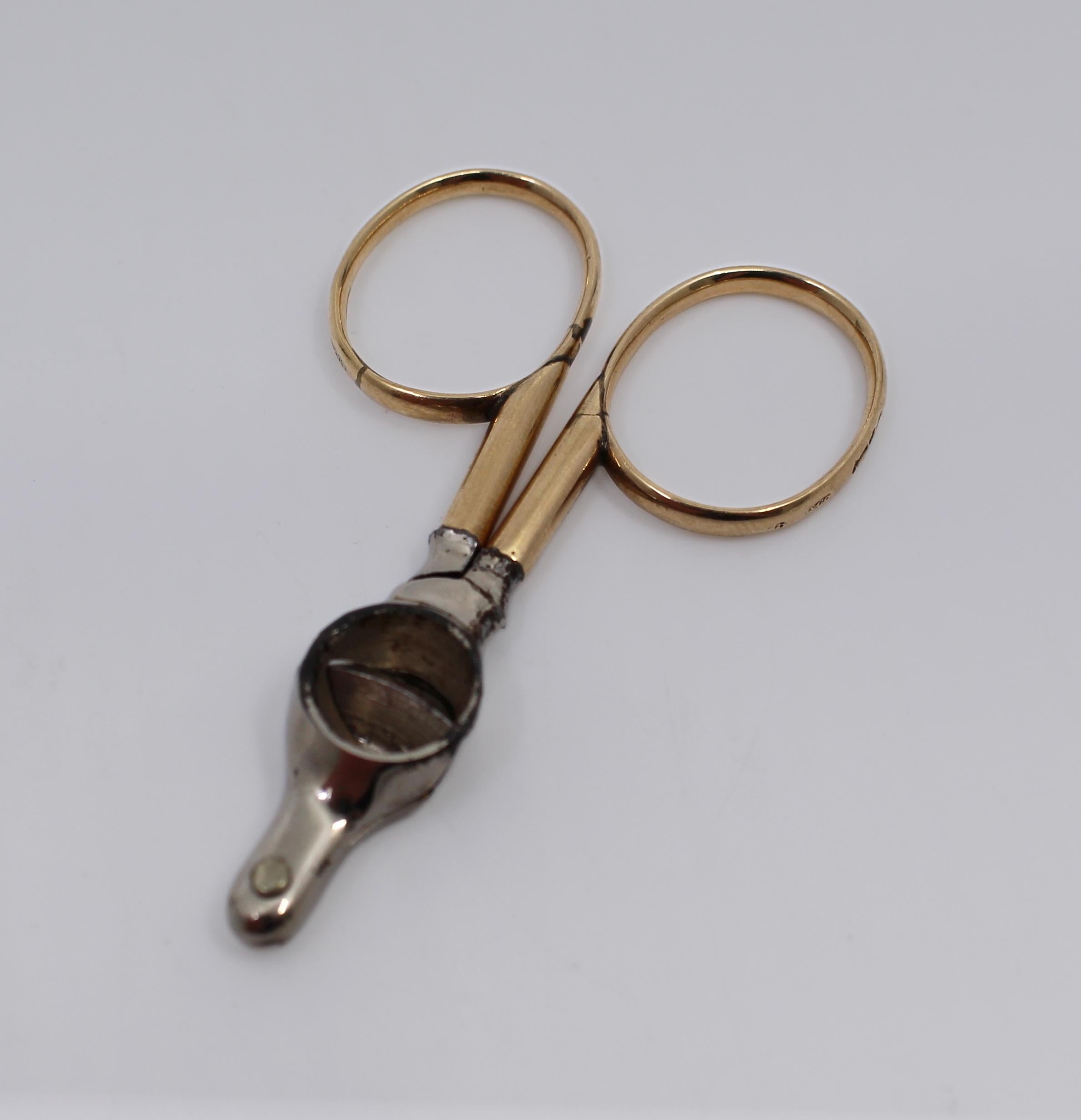 Fine Early 20th Century Cigar Scissors by Maple & Co., London 1919 For Sale 2
