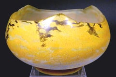 Daum-Glasschale aus der Zeit des Fine Art Deco, Frankreich um 1920