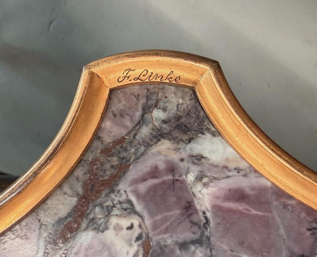 20ième siècle Table d'appoint/écriture en bronze doré du début du 20e siècle par François Linke en vente
