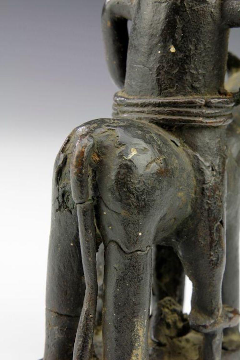 Fine Early Bronze Horseman. Benin, Nigeria 2