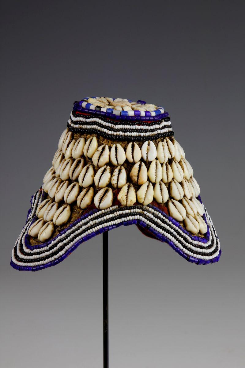 Congolese Fine Early Prestige Kuba Chieftain's Cap (Laket Mishiing) For Sale