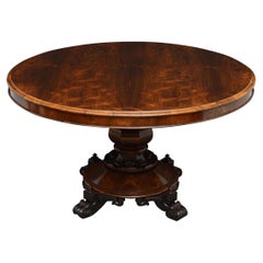 Fine Early Victorian Rosewood Centre Table Dining Table