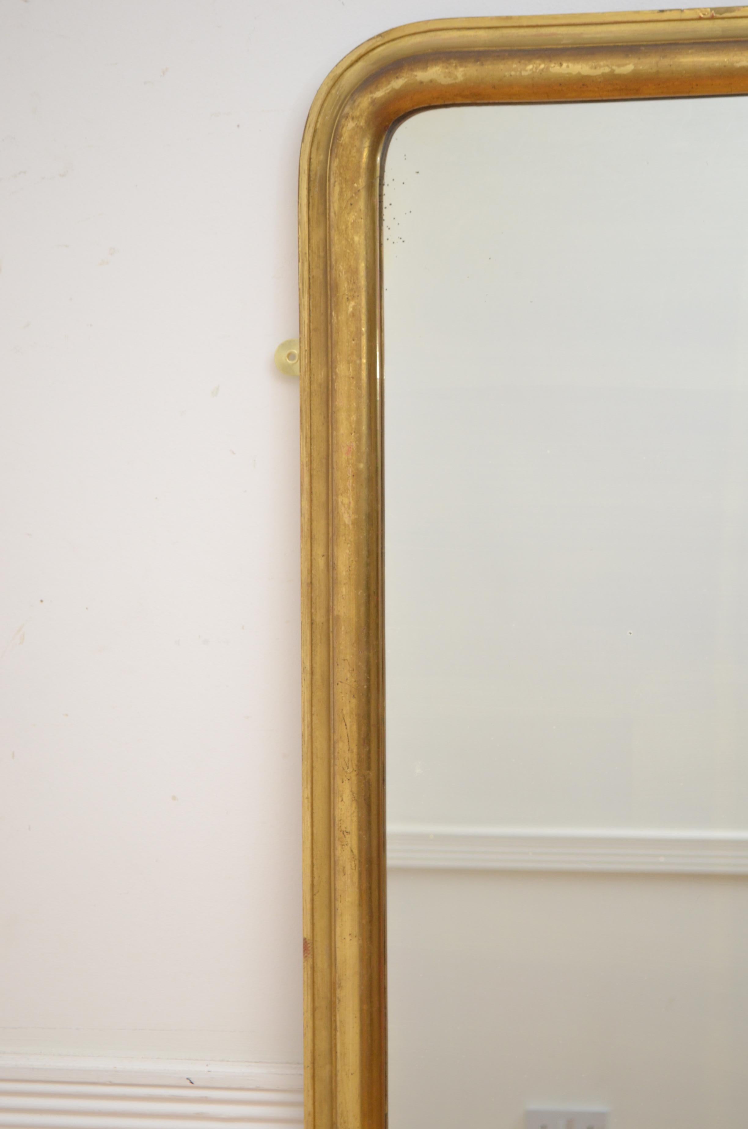 Fine Early 19th Century Floor Standing / Wall Mirror In Good Condition For Sale In Whaley Bridge, GB