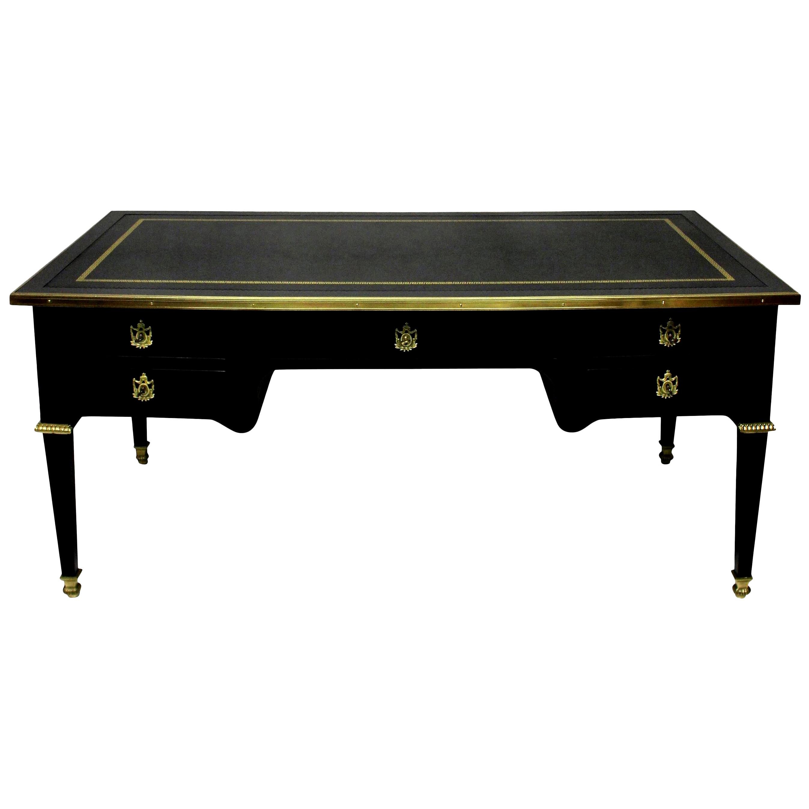 Fine Ebonized Louis XVI Style Desk