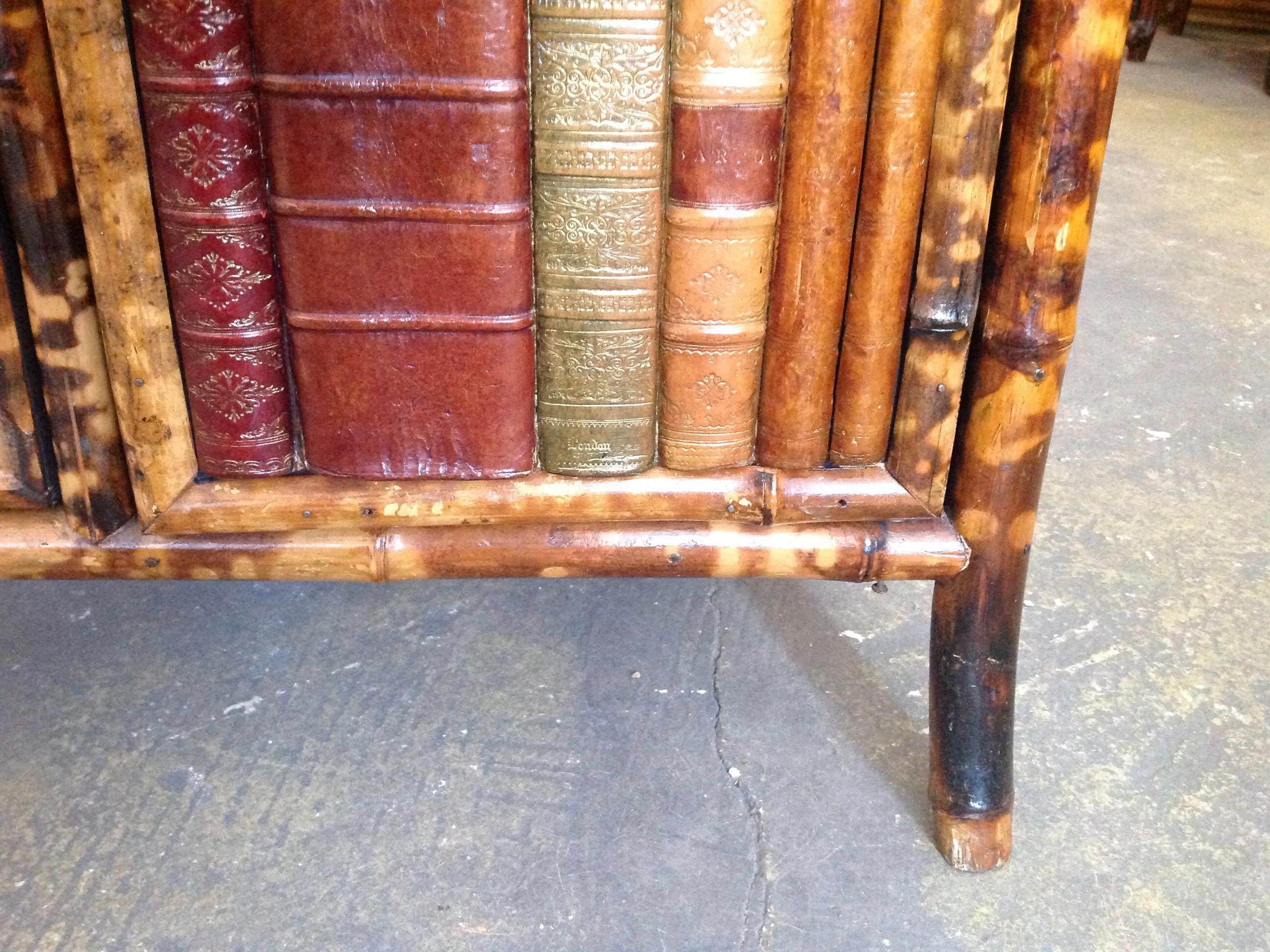 Fine Edwardian Bamboo Bookcase or Cabinet 12