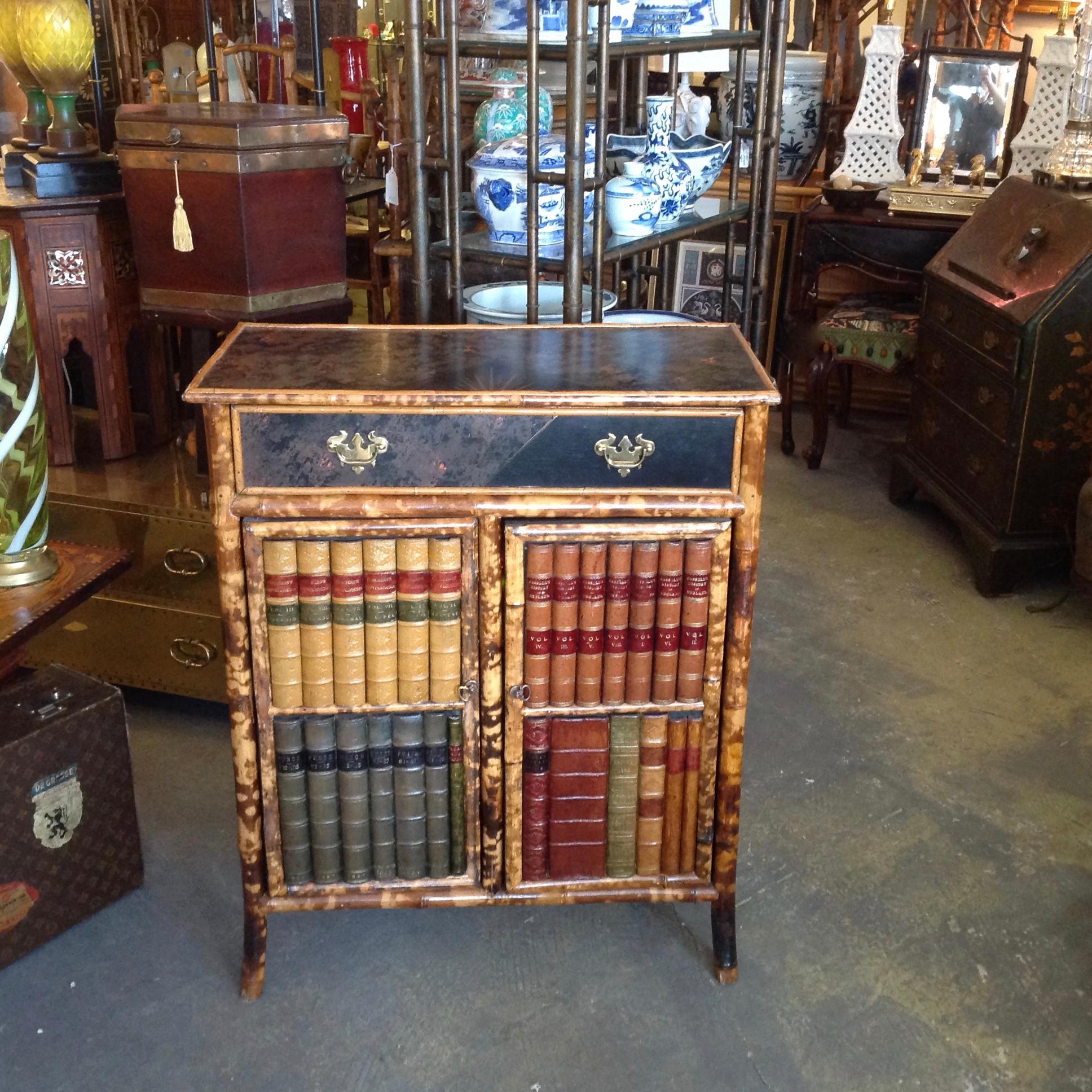 19th Century Fine Edwardian Bamboo Bookcase or Cabinet