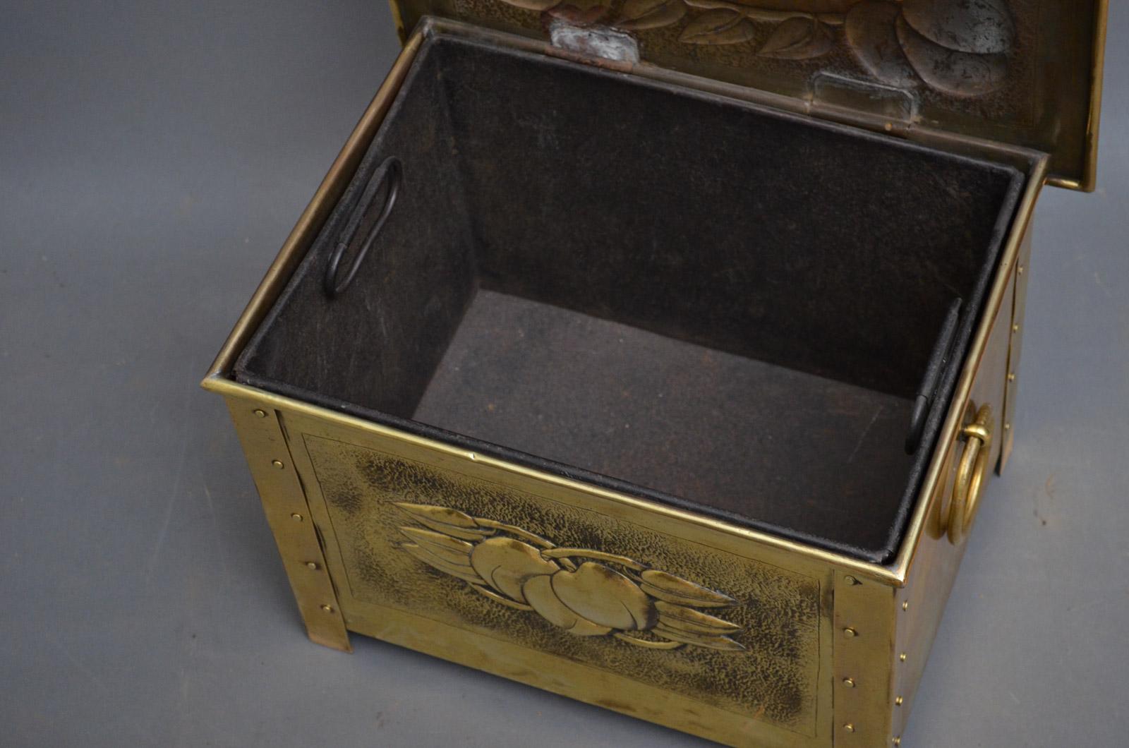 brass coal box