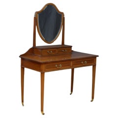 Antique Fine Edwardian Mahogany Dressing Table