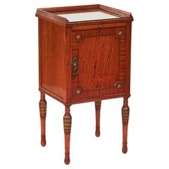 Fine Edwardian Satinwood Bedside Cupboard