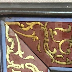 Fine Eglomise Neoclassical Trumeau Mirror, France, 1935