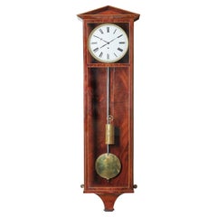 Fine Eight Day 19th Century Architectural Vienna Biedermeier Regulator Clock
